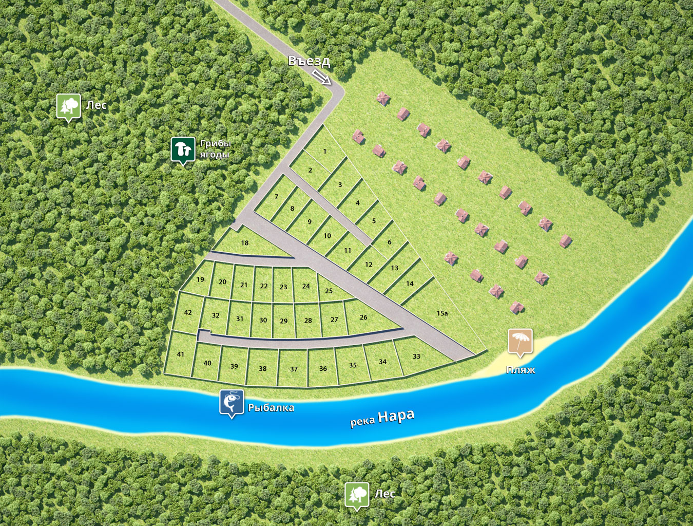 Генплан поселка