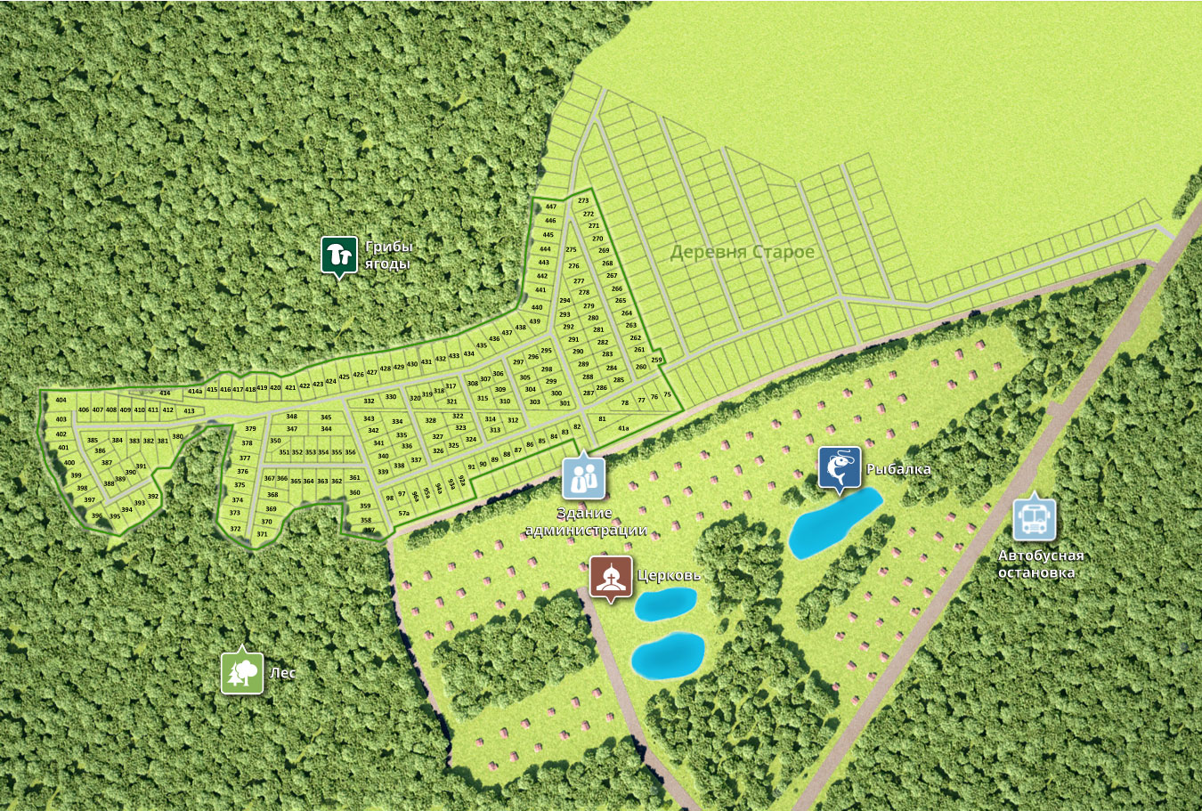 Генплан поселка