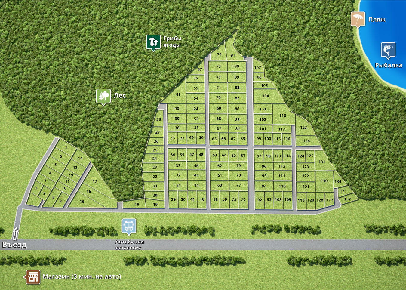 Генплан поселка