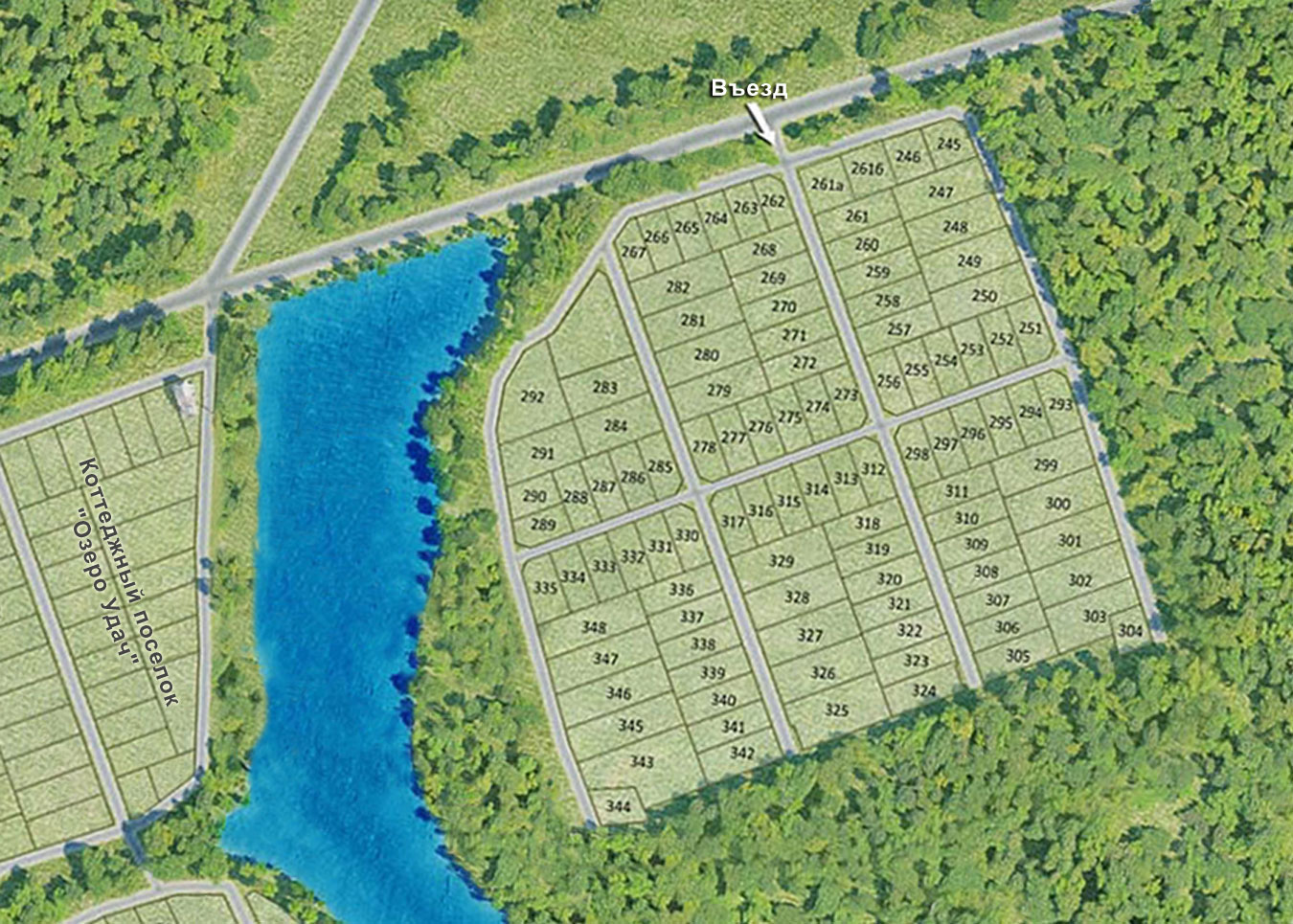 Генплан поселка