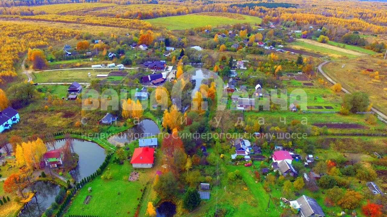 Каскад прудов в деревне Конюшино