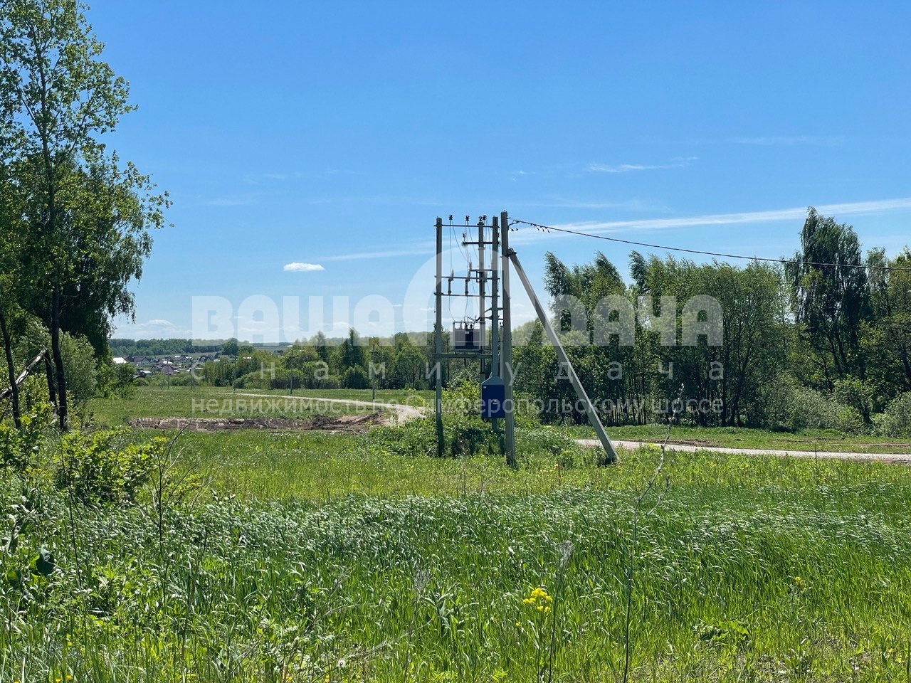 Электролинии в поселке Ненашево